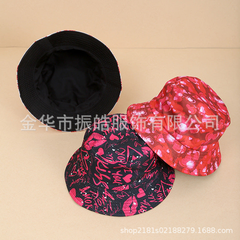 Wholesale Plant Printed Pattern Fisherman Hat  All-match Bucket Hat