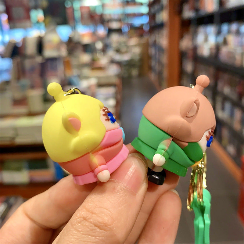Wholesale Cartoon Cute Silicone Keychain ACC-KC-Lanb003