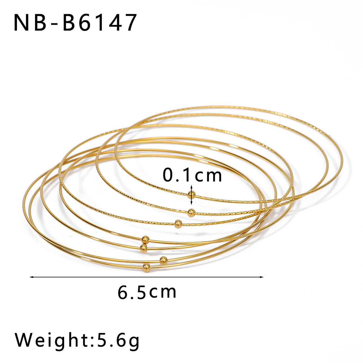 Wholesale 18K Gold Stainless Steel Multi-layer Line Bracelet ACC-BT-XinY025