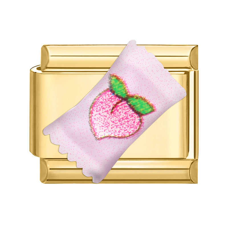 Wholesale  9mm Italian Charm Starter Bracelets DIY square Single Section Creative Stainless Steel Composable Bracelet