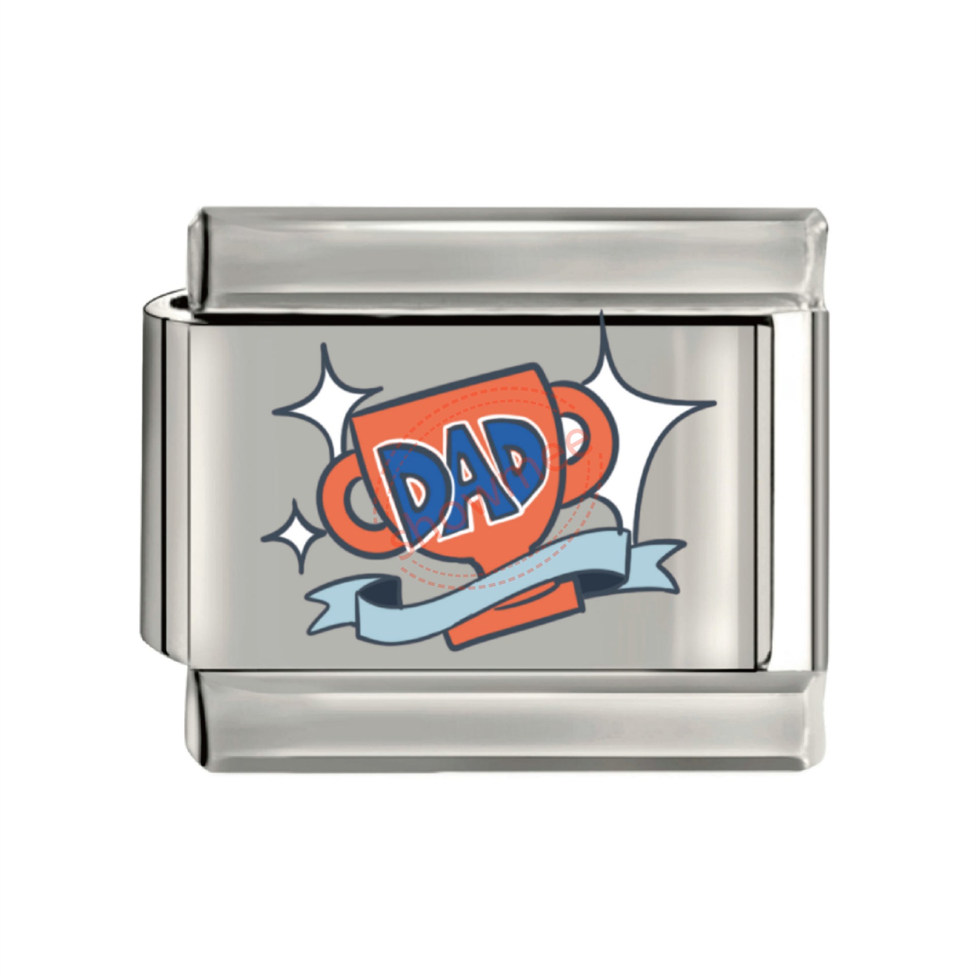 Wholesale 10pcs Italian Charm Bracelet 9mm DIY Splicing Father's Day Elements Titanium Steel Composable Bracelet