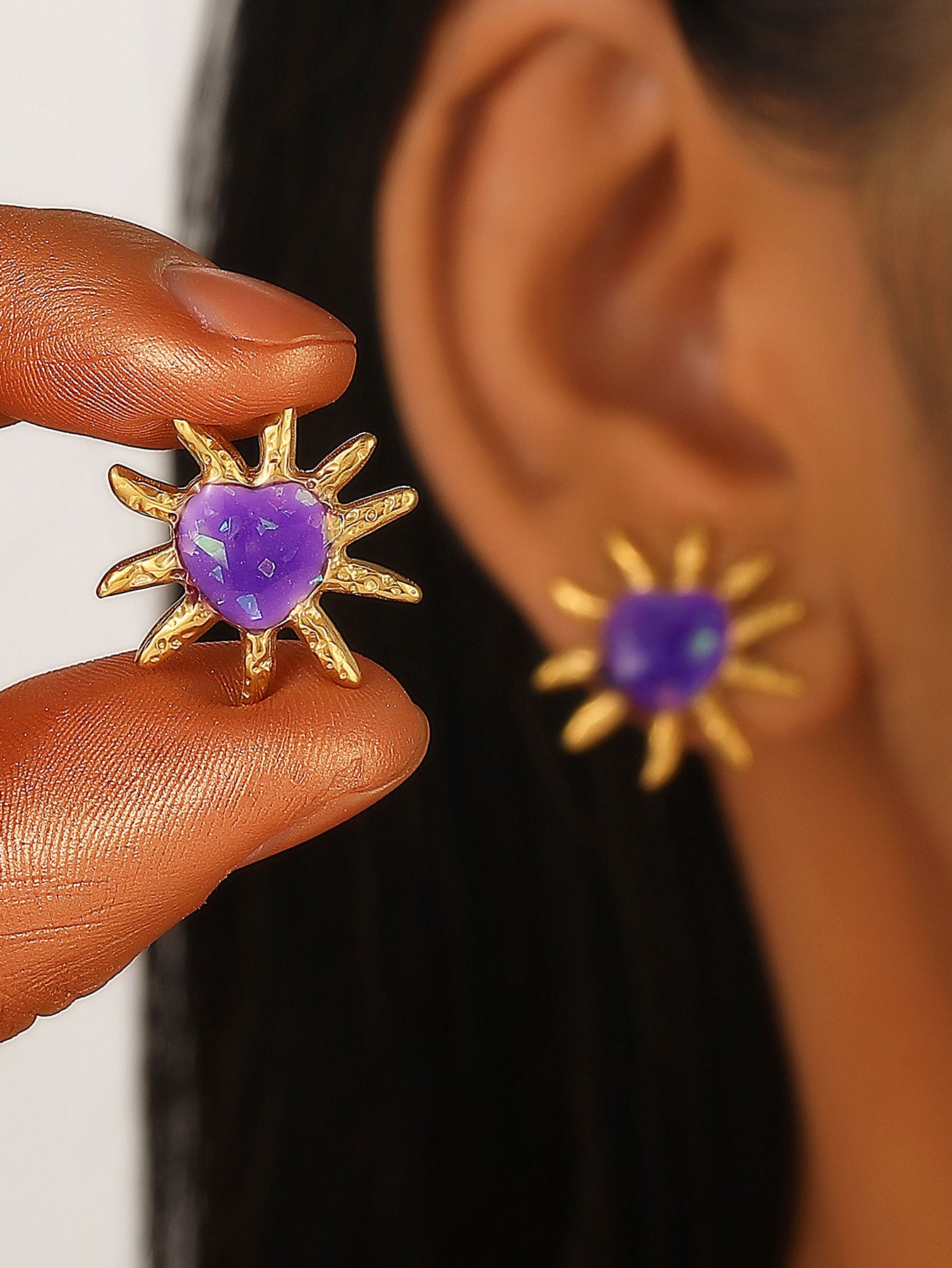 Wholesale starfish blue sea turtle earrings