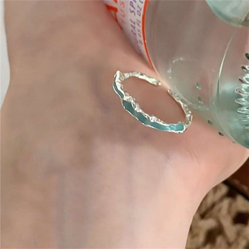 Wholesale Butterfly Pearl Ring 925 Sterling Silver Open Adjustment Index Finger Ring ACC-RS-Yues012