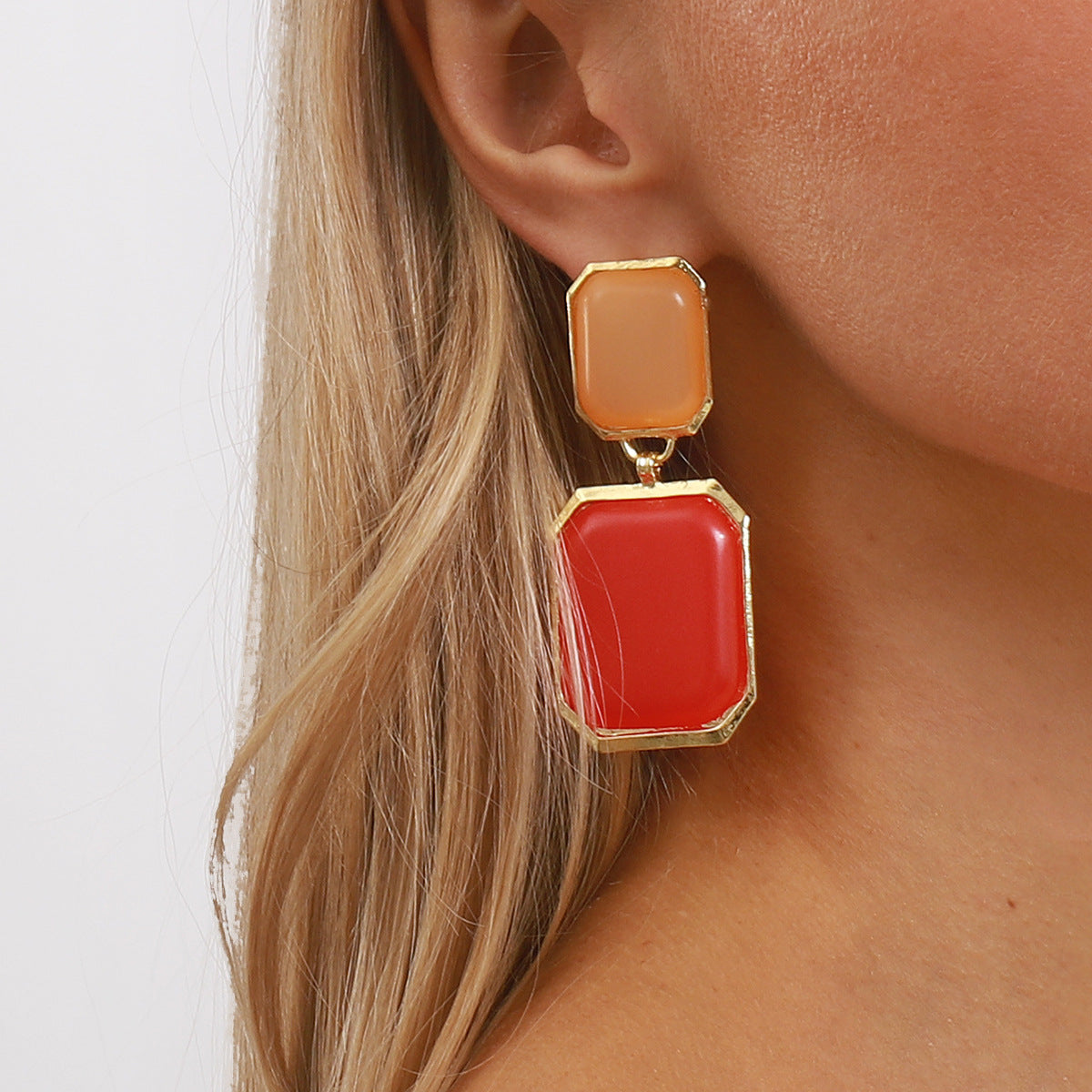 Wholesale square earrings celebrity style,  personality earring