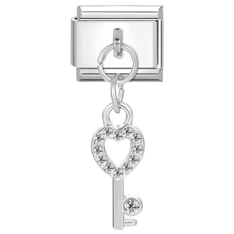 Wholesale Italian Beaded Bracelet 9mm DIY Splicing Removable Stainless Steel Combinable Bracelet