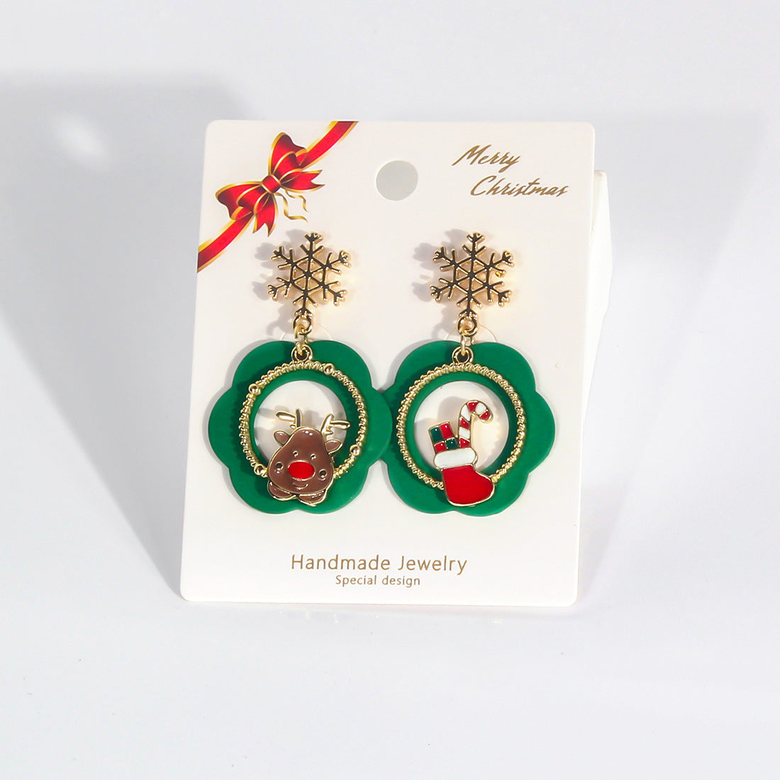 Wholesale  creative cute design Christmas earrings