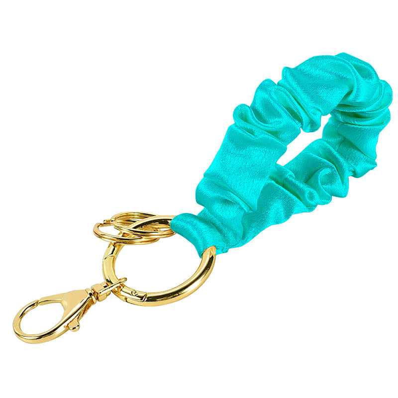Wholesale Wrist Strap Keychain Hair Ring Pleated Keychains
