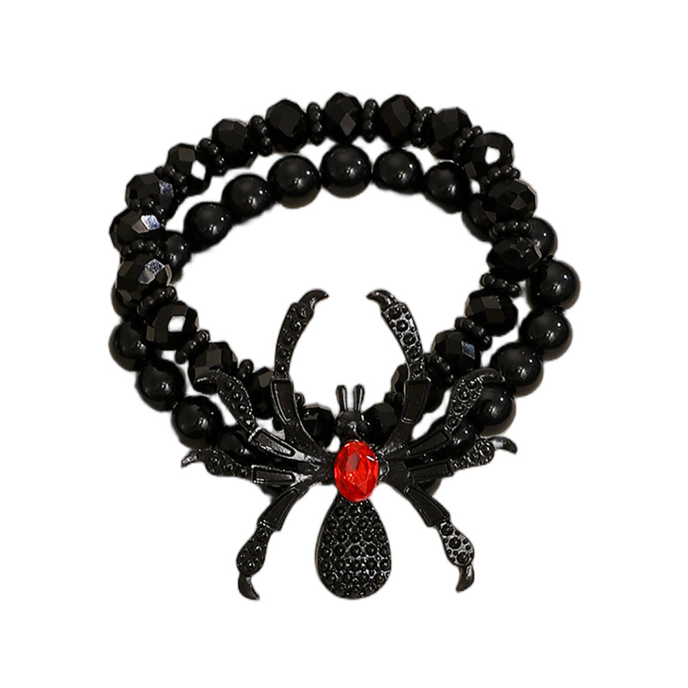 Wholesale Dark  Vintage  Jewelry Set Alloy Electroplated Ring Necklace Bracelet Fashion Accessory