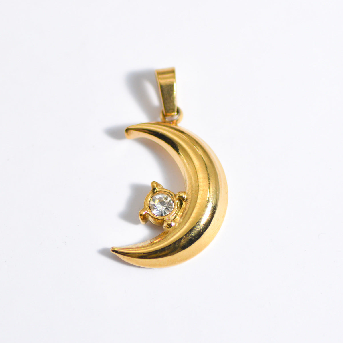 Wholesale Stylish Geometric Stainless Steel Necklace Pendant Natural Stone Drop DIY Jewelry Accessory For Layering And Gift