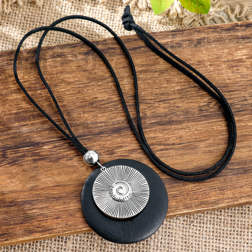 Wholesale Ethnic Style Long Sweater Chain Necklace Retro Artistic Fashion Jewelry Gift