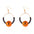 Wholesale Halloween hoop earrings pumpkin ghost earrings