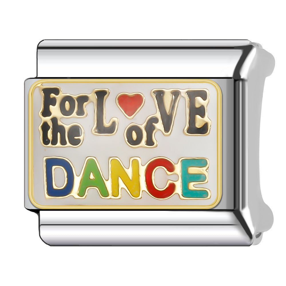 Wholesale Italian Charm Bracelet 9mm DIY Splicing Halloween Series Stainless Steel Composable Bracelet