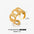 Wholesale Vintage Stainless Steel Chain Open Adjustable 18K Gold Plated Ring