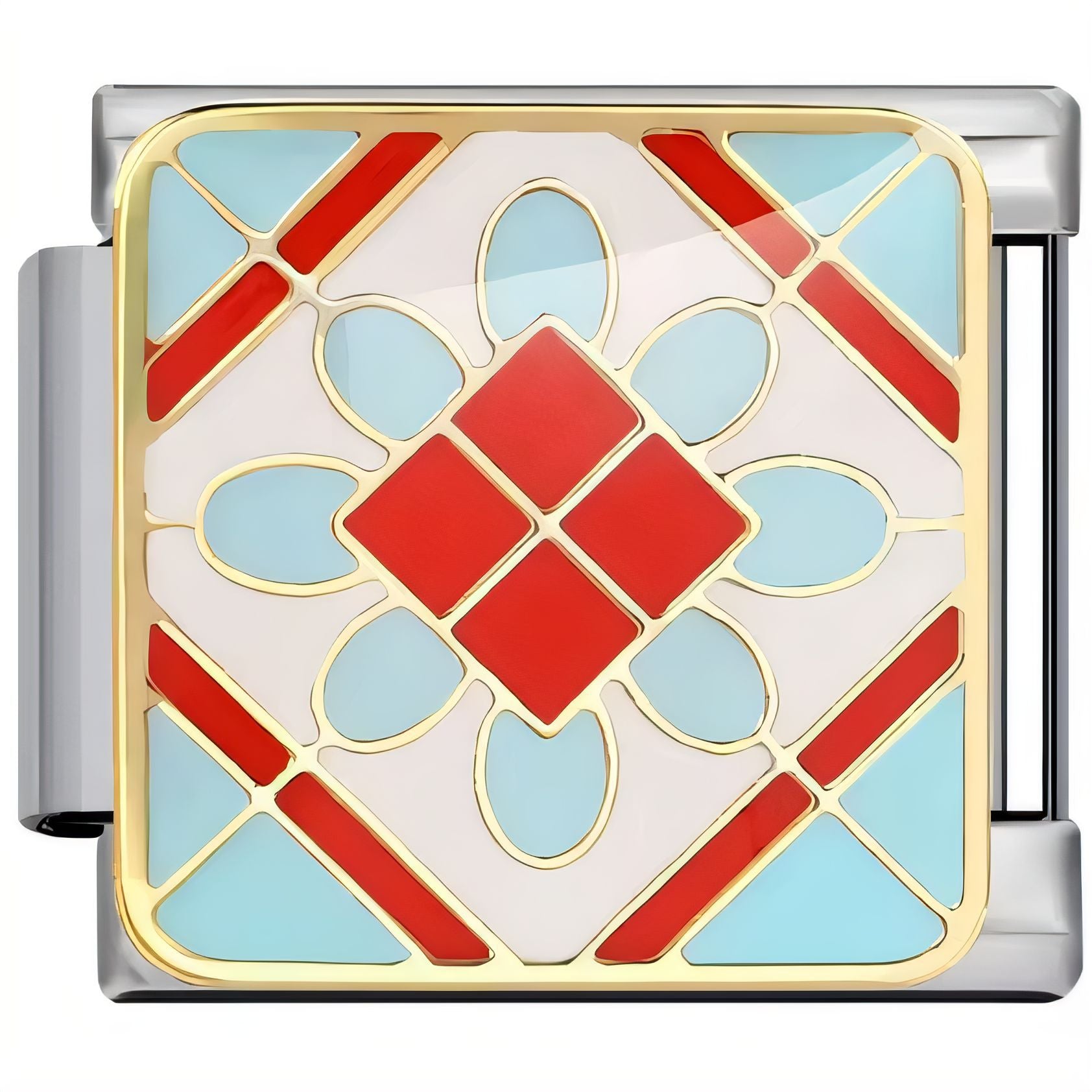 Wholesale 9mm Italian Charm Starter Bracelets DIY square Single Section Creative Stainless Steel Composable Bracelet