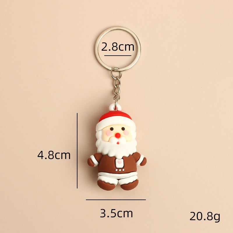 Wholesale Christmas Cute Cartoon Santa Claus Keychains ACC-KC-HongAo002
