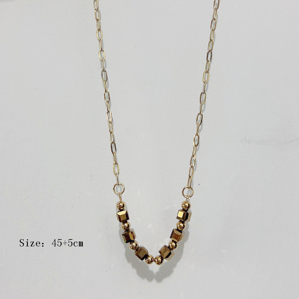 Wholesale Bohemian Bull Head Pendant Stainless Steel Natural Stone Necklaces ACC-NE-Youbi003