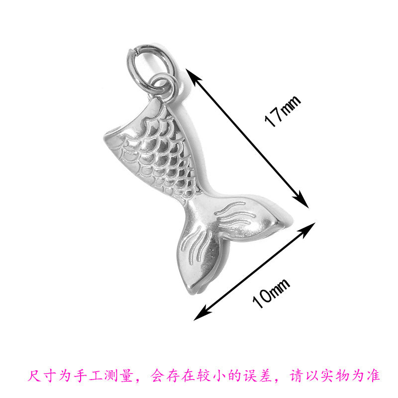 Wholesale Stainless Steel Color-Preserving DIY Heart  Charms