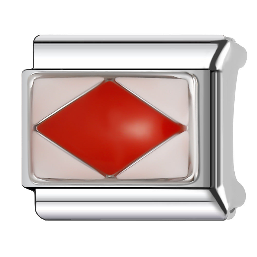 Wholesale Italian Charm Bracelet 9mm DIY Splicing Creative Pattern Stainless Steel Composable Bracelet