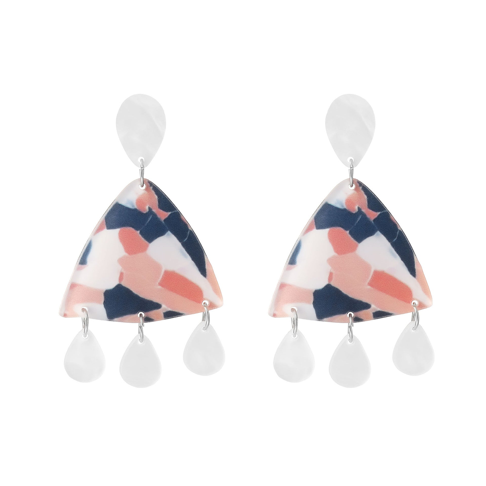 Wholesale Environmentally friendly acrylic geometric earrings