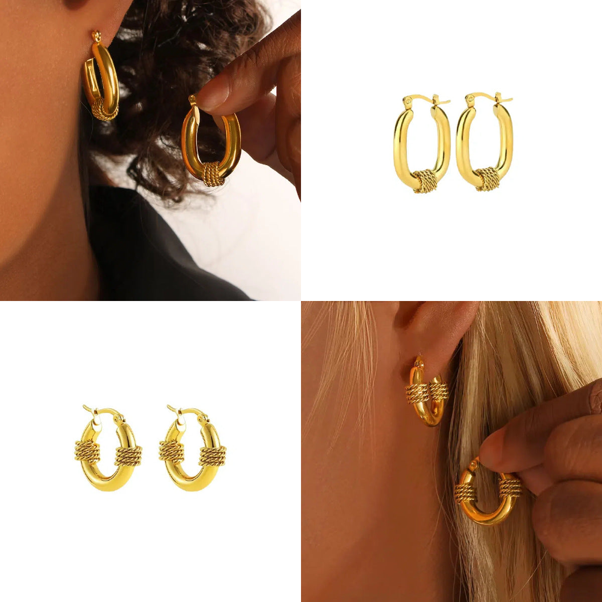 Wholesale anti-allergic non-fading earrings