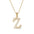 Wholesale  stainless steel diamond letter necklace