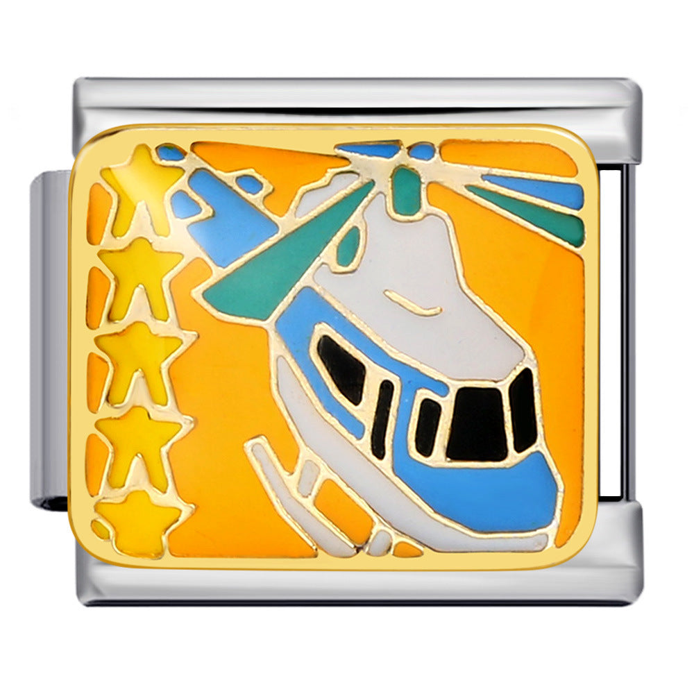 Wholesale Italian Charm Bracelet 9mm DIY Splicing Removable Stainless Steel Composable Bracelet