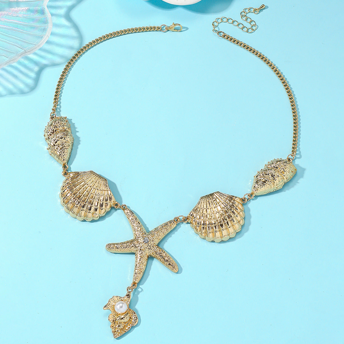 Wholesale Ocean-style jellyfish tassel earrings and necklace accessories