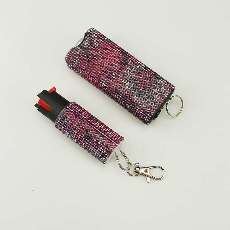 Wholesale Small and exquisite colorful keychain with diamonds