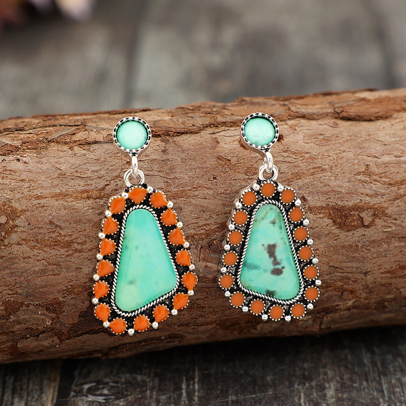 Wholesale Bohemian Geometry Drop Glue Stickers Earrings