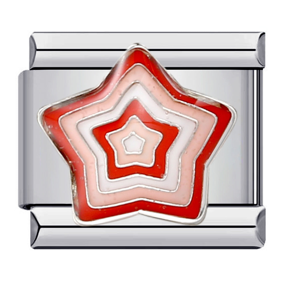 Wholesale Italian Charm Bracelet 9mm DIY Splicing Removable Love Element Stainless Steel Composable Bracelet