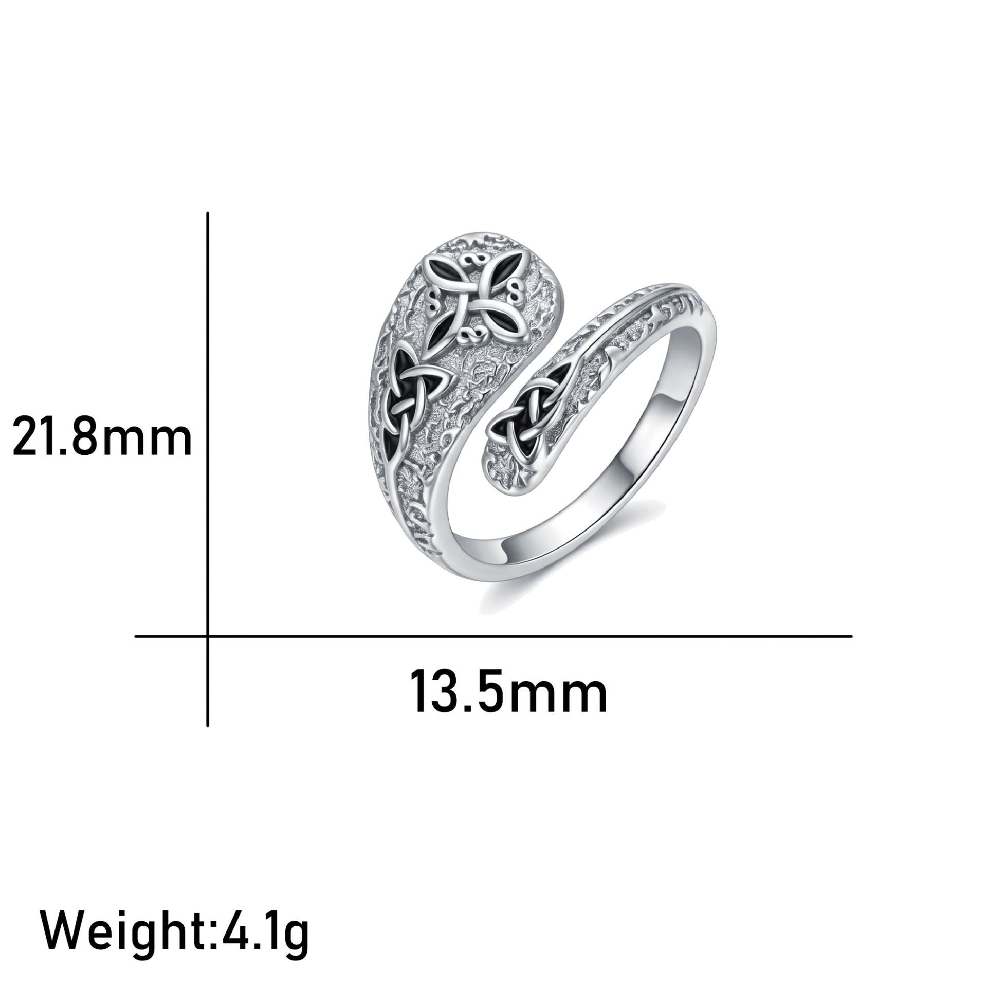 Wholesale Gold Plated Copper Celtic Knot Ring,  Adjustable Geometric Unisex Ring,  Everyday Wear Fashion Accessory