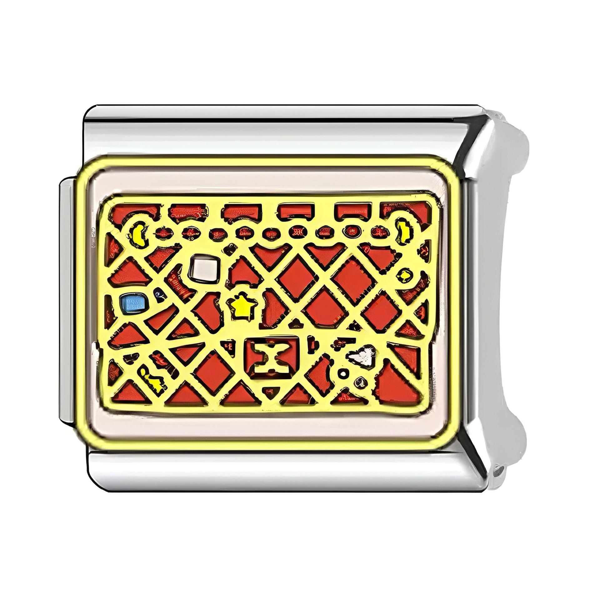 Wholesale Italian Charm Bracelet 9mm DIY Splicing Fashion Bag Pattern Stainless Steel Composable Bracelet