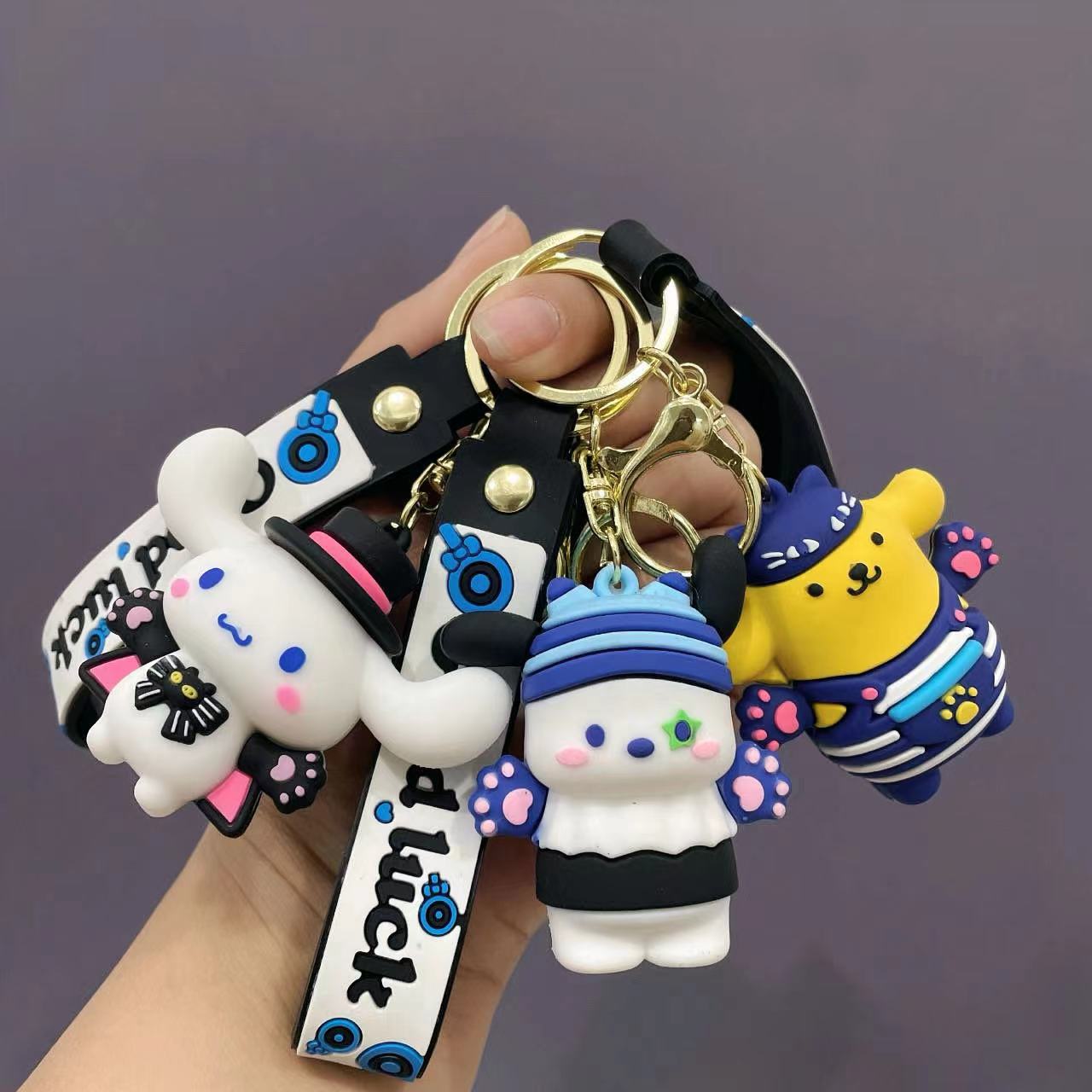 Wholesale Cartoon Cute Silicone Keychain ACCVIP-KC-Qichu005