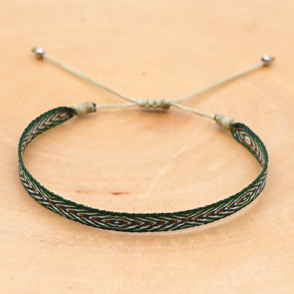 Wholesale Ethnic Style Webbing Lucky Stacking Bracelets Miyuki ACC-BT-Qiqi020