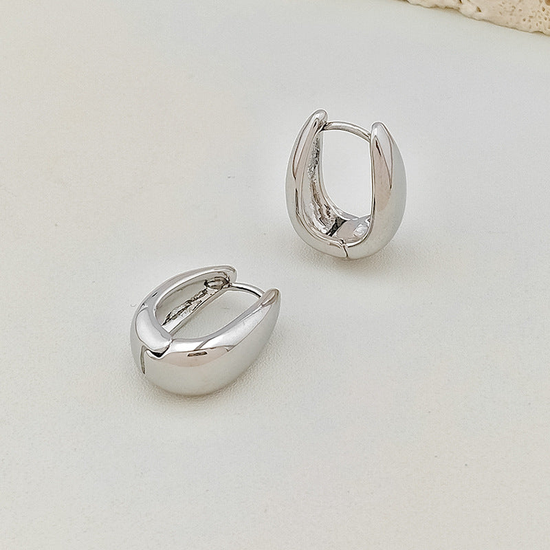 Wholesale  irregular copper plated real gold earrings