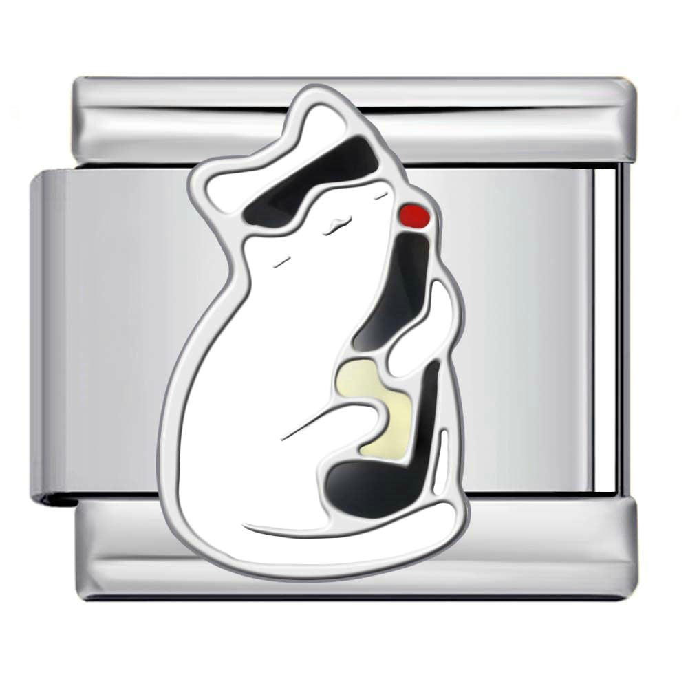 Wholesale 9mm Italian Charm Starter Bracelets DIY Cat and Dog Single Section Creative Stainless Steel Composable Bracelet