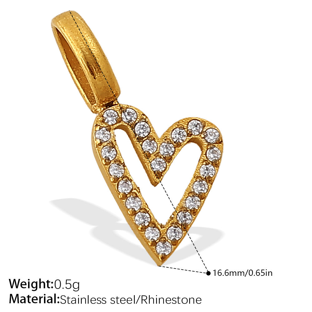 Wholesale Jewelry with Heart Design Stainless Steel,  Diy-Friendly Necklace and Bracelet for Girls and Boys