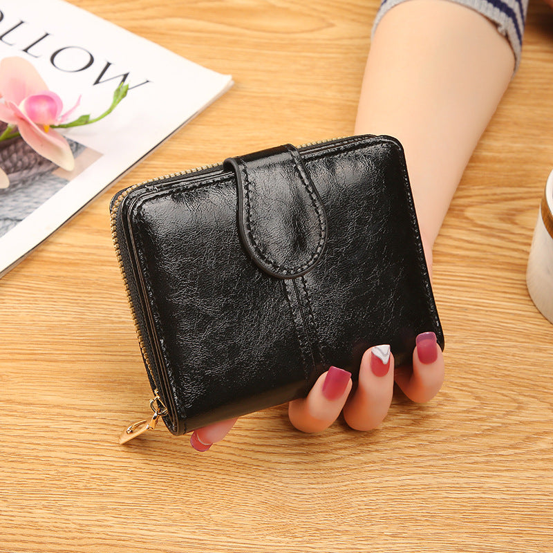 Wholesale  Short Card Bag Soft Leather Wallet