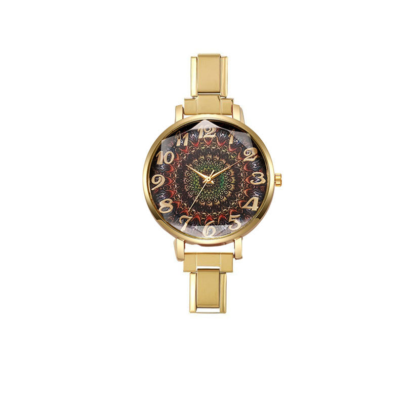 Wholesale Foreign Trade Colorful Bohemian Style Italian Modular Watch,  Ins-Style Stainless Steel Watch,  Women' s Dial Student Quartz Watch