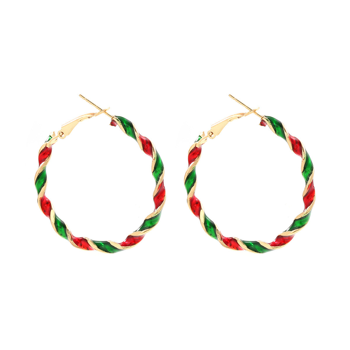 Wholesale Christmas Hoop Acrylic Earrings