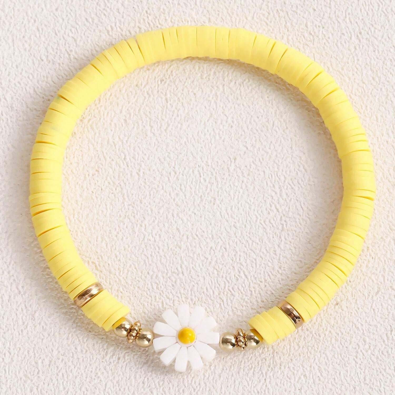 Wholesale Beach Daisy Fairy Bracelet Woven Soft Clay Bracelet ACC-BT-Chens003