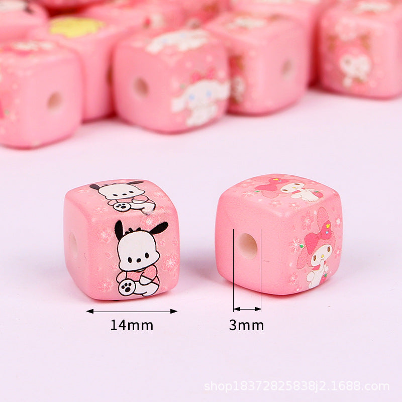 Wholesale random 10pcs Cartoon Series   Focal Beads DIY Bead Accessories ACCVIP