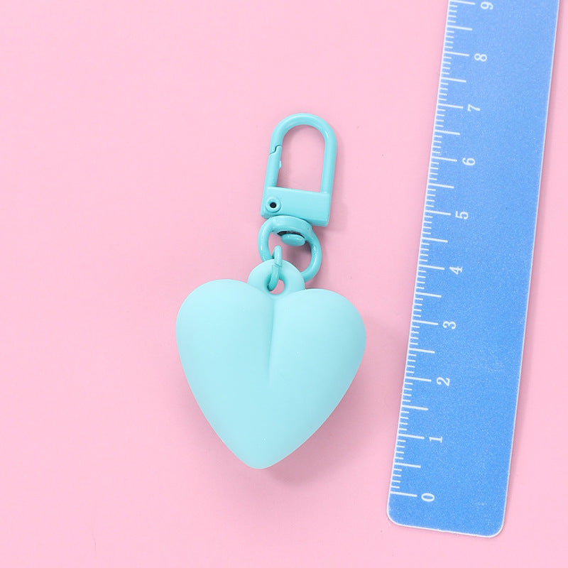 Wholesale Candy Color Heart Shaped Acrylic Keychain ACC-KC-HuiMei003