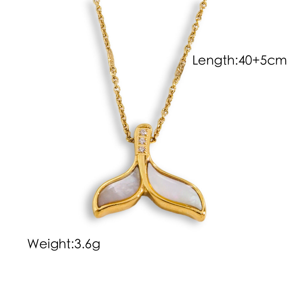 Wholesale Stainless Steel Handmade Natural Stone Beaded Stacking Necklace