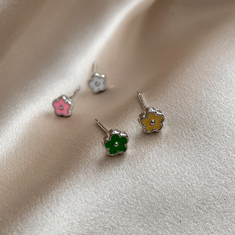 Wholesale Colorful Floral Stud Earrings