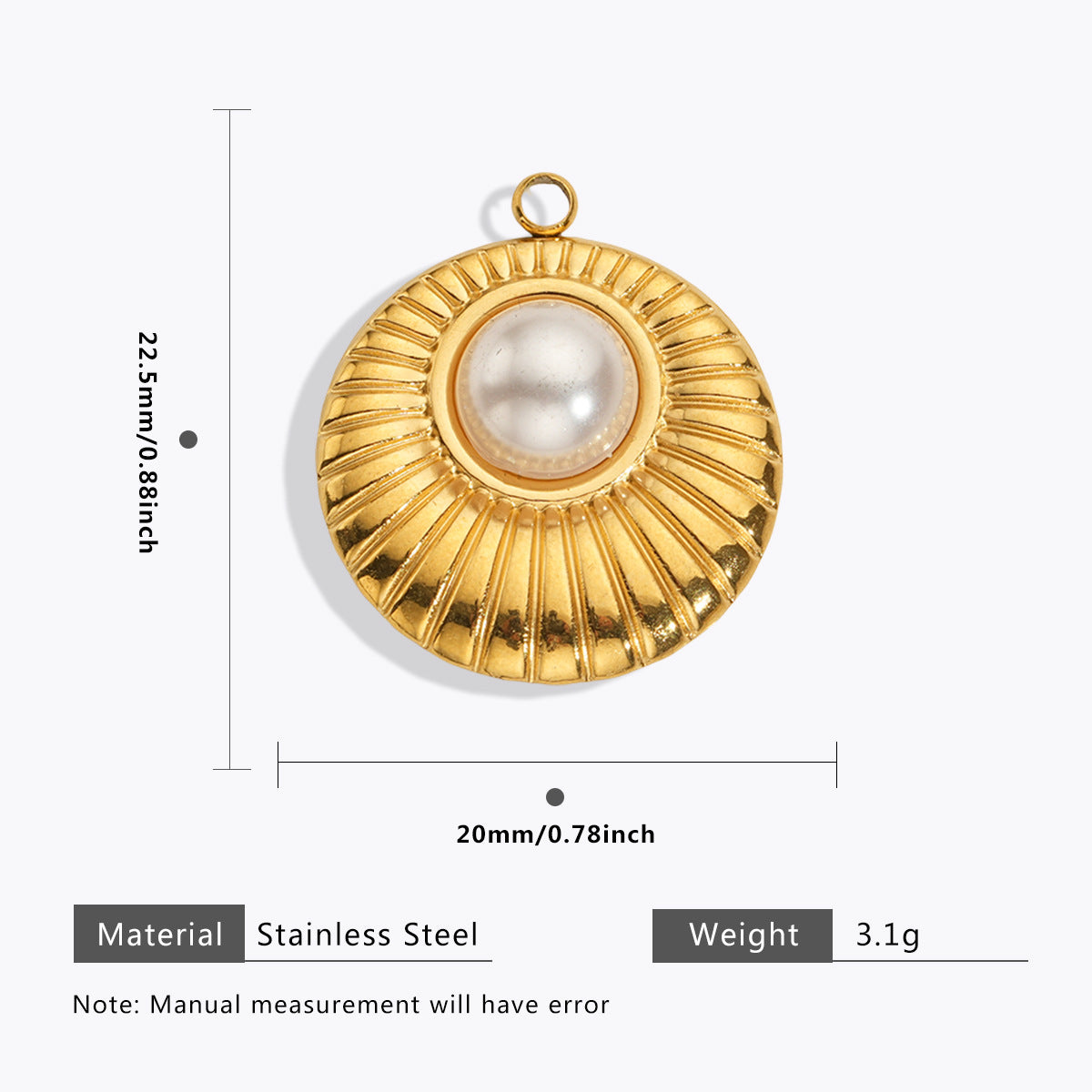 Wholesale 5pcs Stainless Steel  Pearl Pendant Oil Drop Pendant Bell Flower Pendant