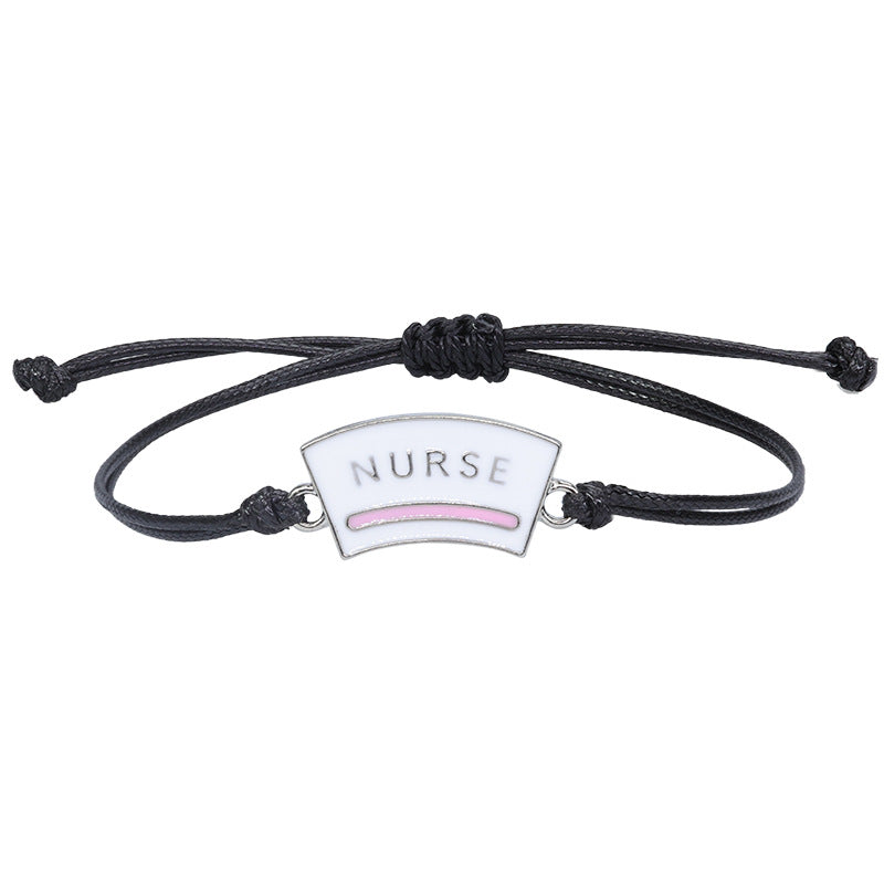 Wholesale  nurse ECG woven bracelet stet