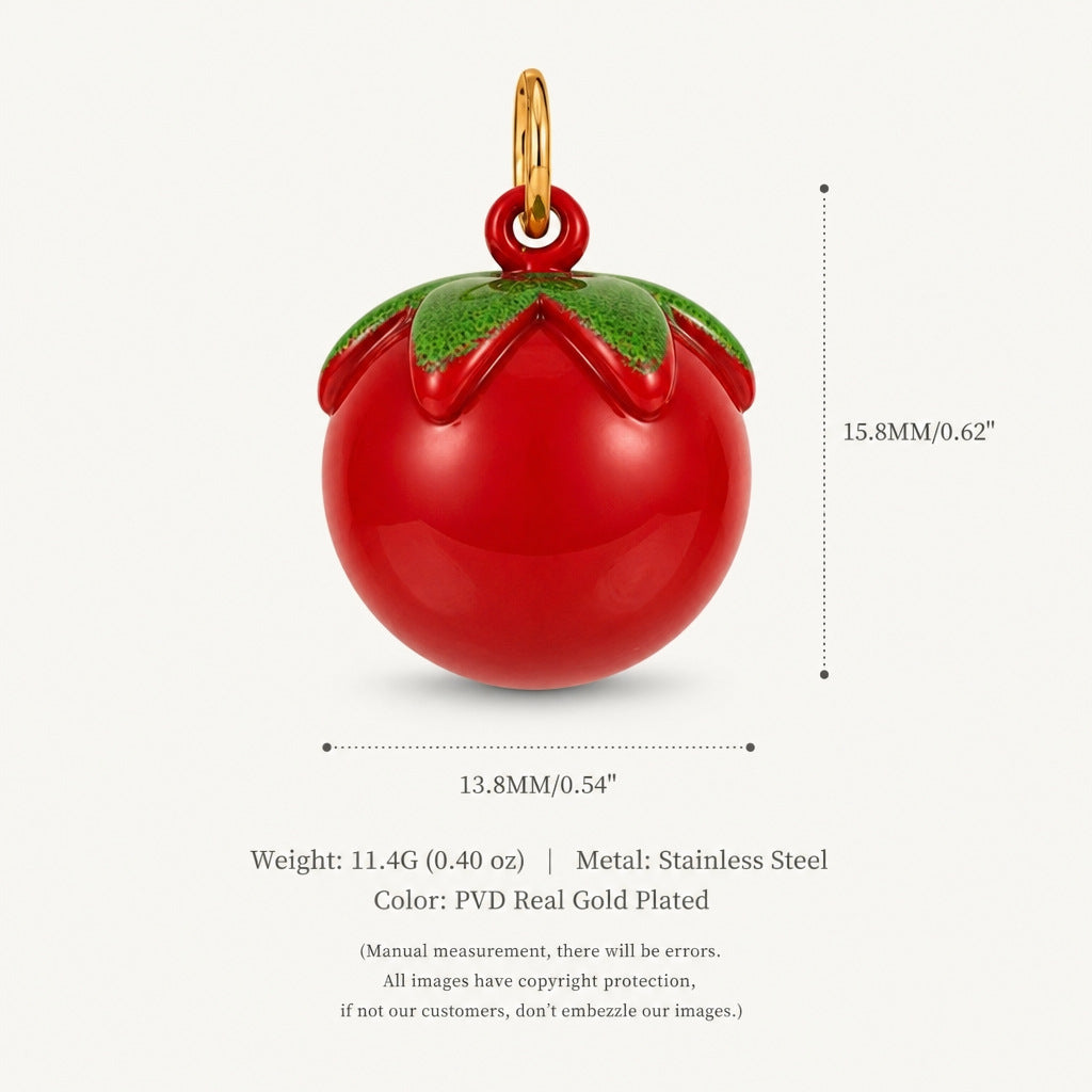 Wholesale Stainless Steel Carrot Pendant Vegetable Series Charm DIY Craft Supply Fashion Jewelry Accessory For Boutique Resale