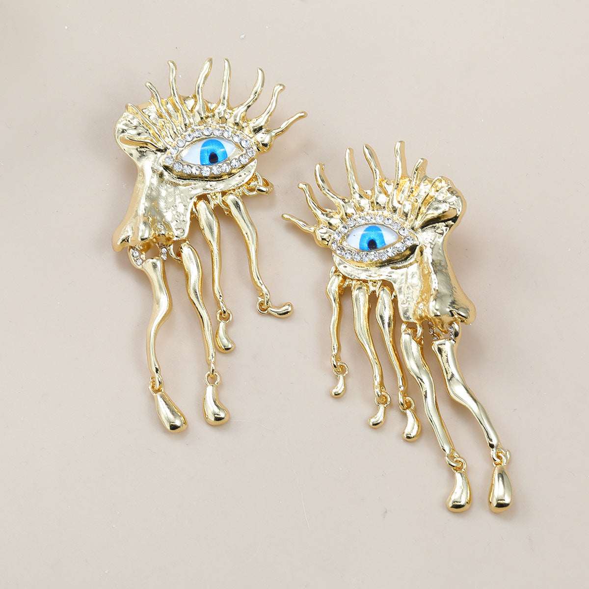 Wholesale alloy eye exaggerated  Bohemian ethnic earrings