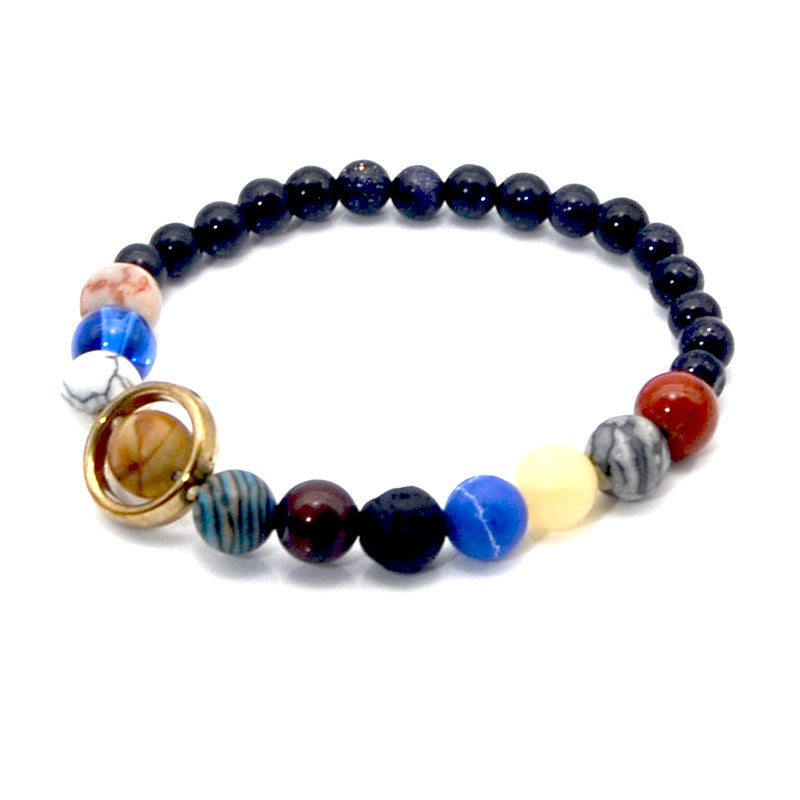Wholesale Natural Volcanic Stone Colorful Bracelet Agate Stone Bracelet ACC-BT-LR002